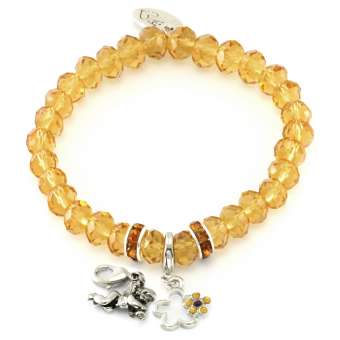 Anleitung elastisches Armband mit Wechselcharm 