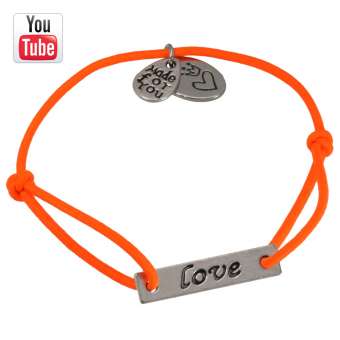 Video Anleitungung elastisches Armband mit Love Charms 