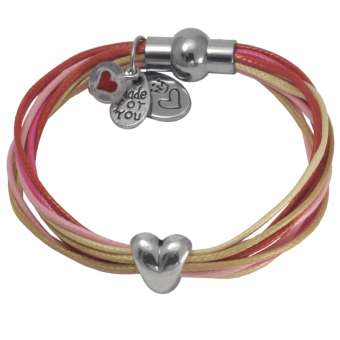 Anleitung Armband mit Herz-Großlochperle 