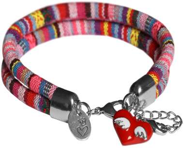 Anleitung 2-reihiges Armband mit Charm 